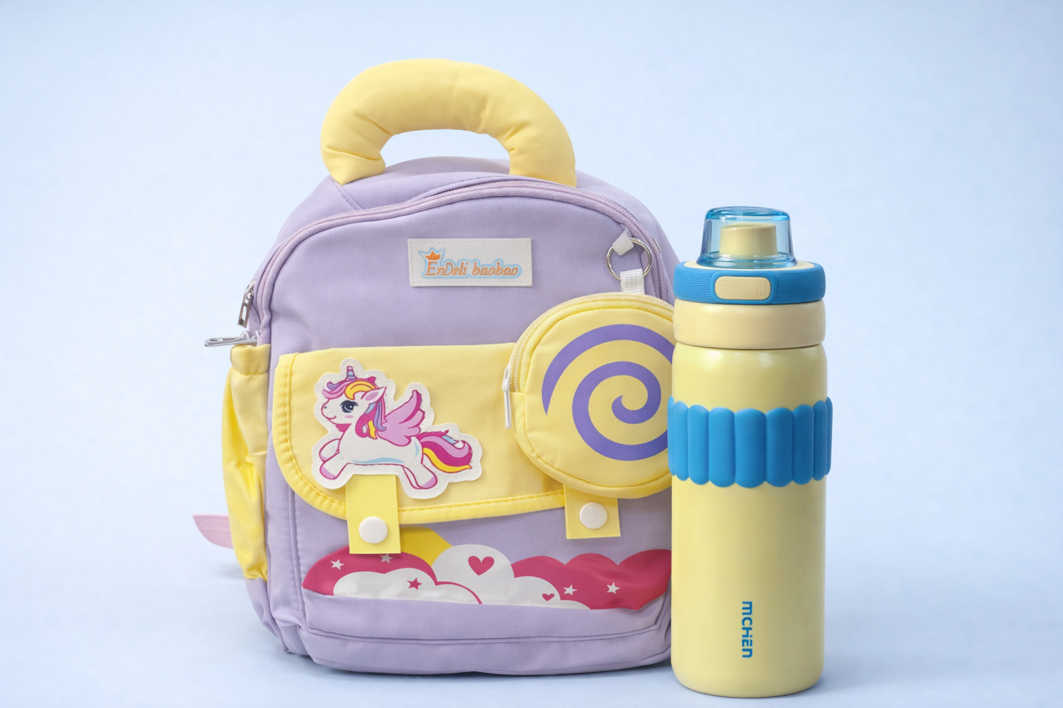 Kids Unicorn School Backpack with Matching Combo Set | Ideal for Preschool, Kindergarten & Daycare