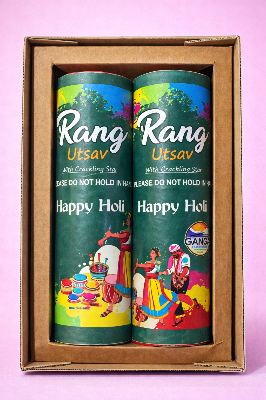 Rang Utsav Colour Cracker with Crackling Star | Holi Celebration Colour Effect | Multicolour Festive Display | Outdoor Use Only