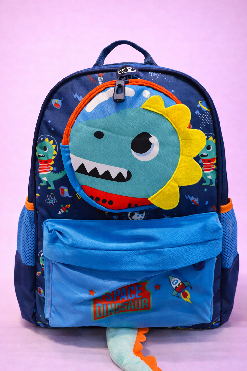 Kids Dino Adventure Backpack with 3D Character Design | Lightweight School Bag for Boys | Multi-Pocket, Durable & Comfortable
