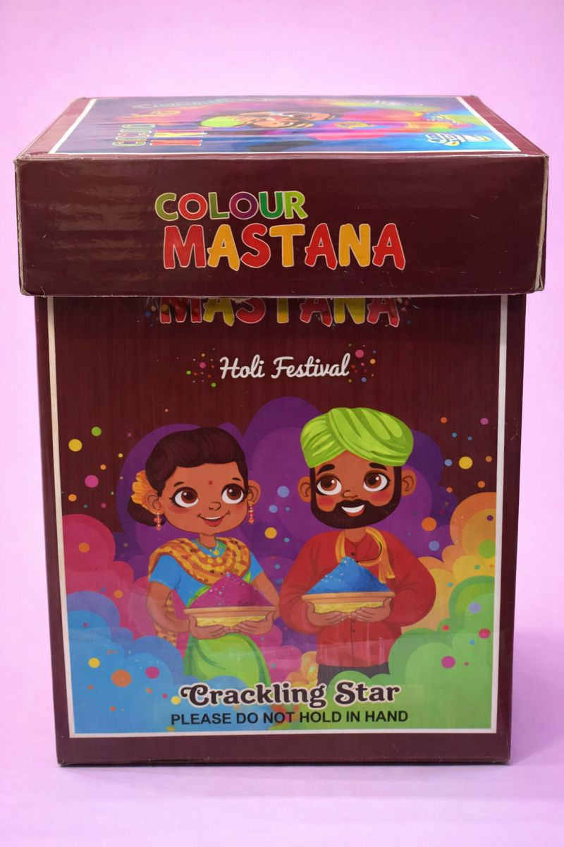 Colour Mastana Crackling Star | Holi Festival Colour Effect | Multicolour Festive Display | Outdoor Celebration Use