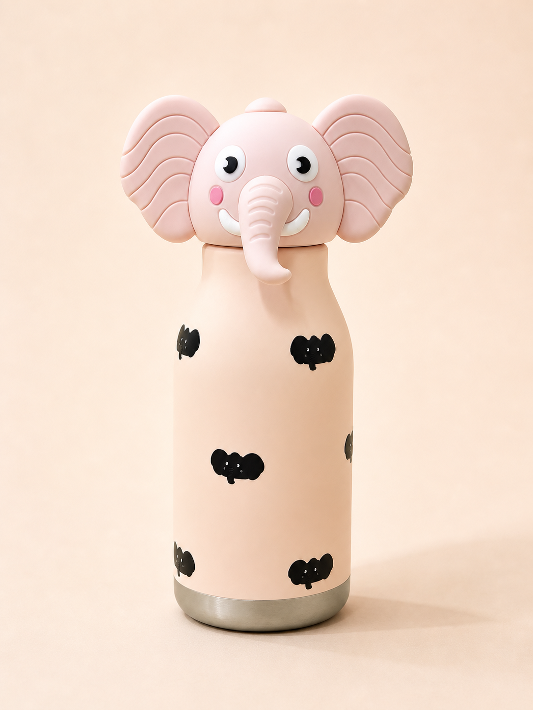3D Animal Head Kids Water Bottle – Stainless Steel Insulated Bottle with Cute Character Lid | 4 Designs: Owl, Tiger, Unicorn | Keeps Hot & Cold | School & Outdoor Use | Age 3+ | Birthday Gift