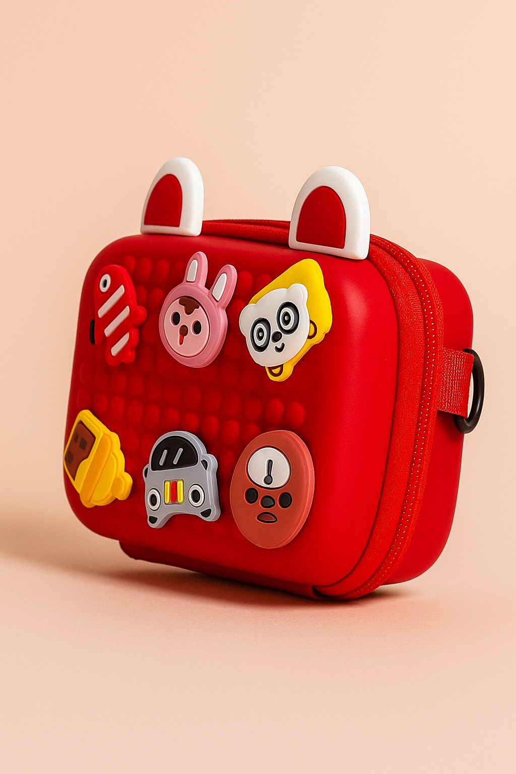 Side Sling Bag with Charms | Crocs Style Kids Sling Bag | Cute EVA Crossbody Bag with Animal Charms | Lightweight Waterproof Jelly Side Bag for Boys & Girls | Fun Travel & Everyday Use Bag