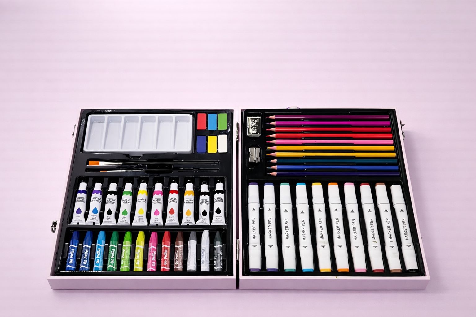 Art & Stationery Set – 53 Pieces | Complete Drawing & Painting Kit for Kids