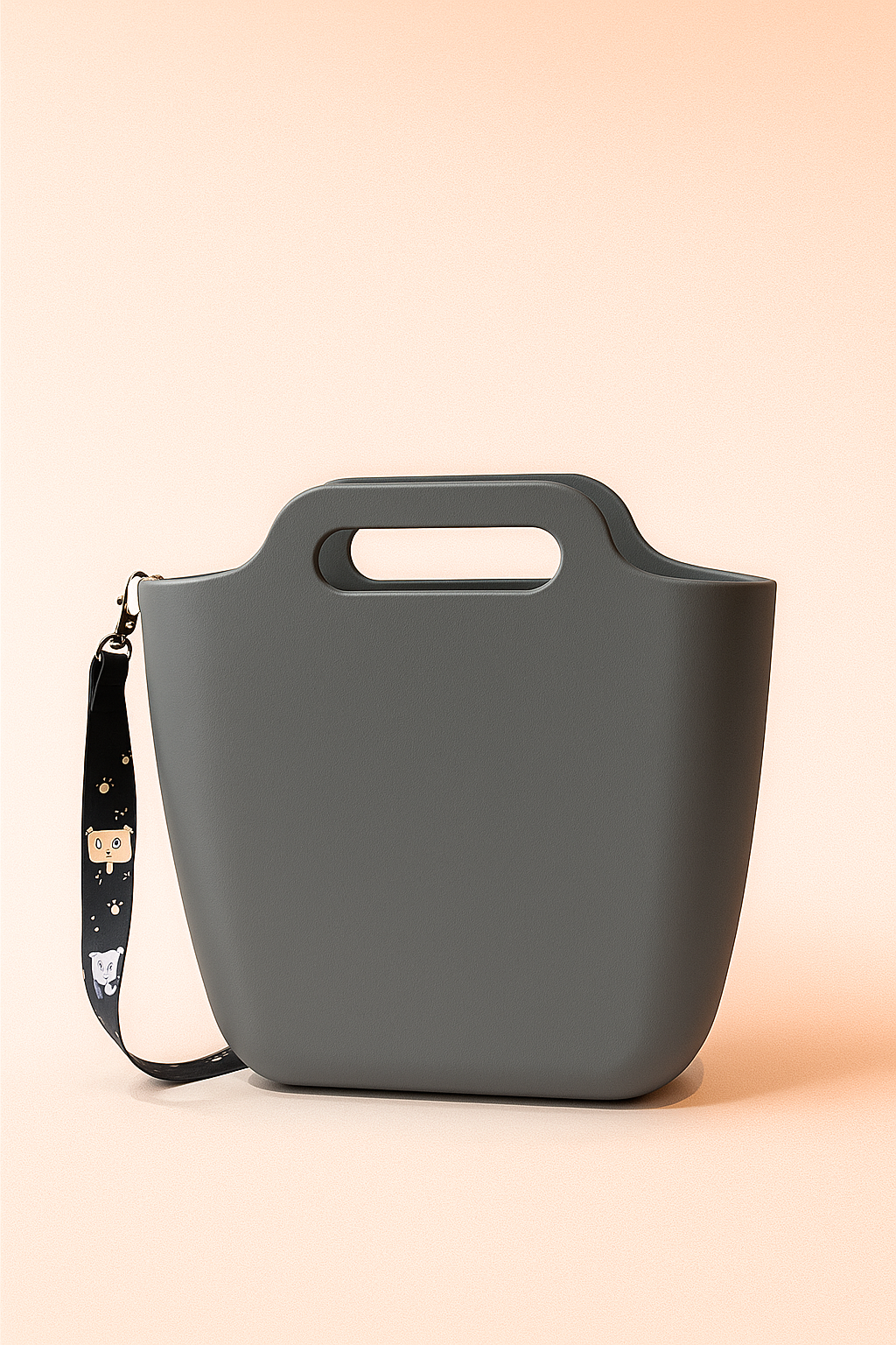 The Joy Sling | Trendy Crocs Style EVA Tote Bag for Women | Waterproof Handbag with Printed Strap & Fun Charms