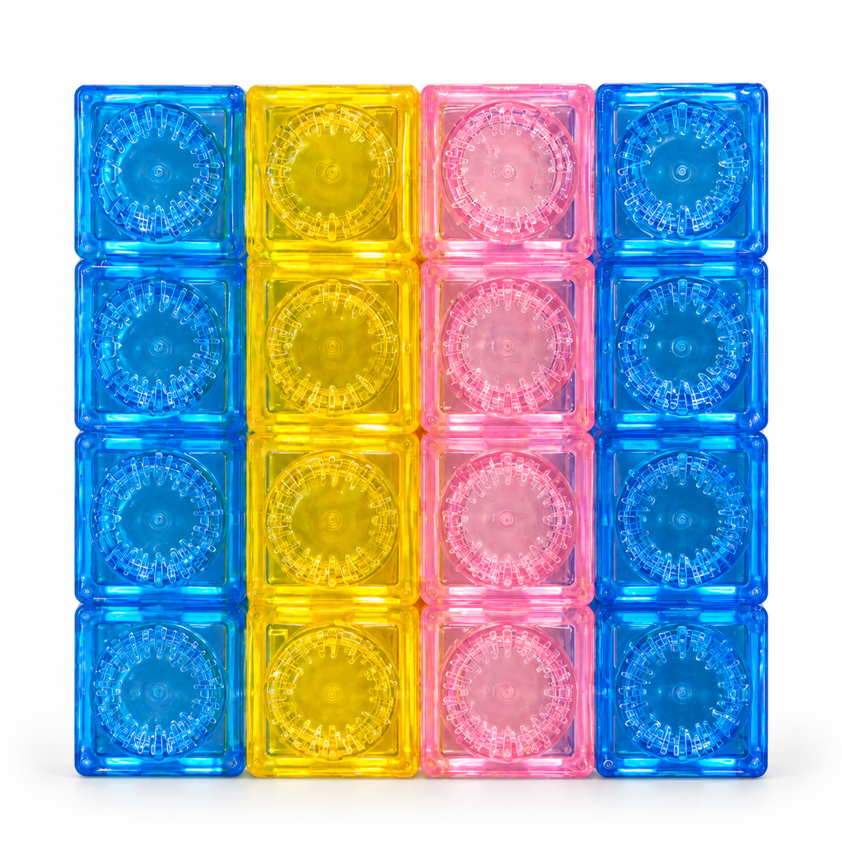 Jelly Building Blocks for Toddlers, 49 Pcs Translucent Stacking Blocks Set, Colourful Sensory Learning Toy, Washable Building Toy for Boys & Girls Ages 18 Months+