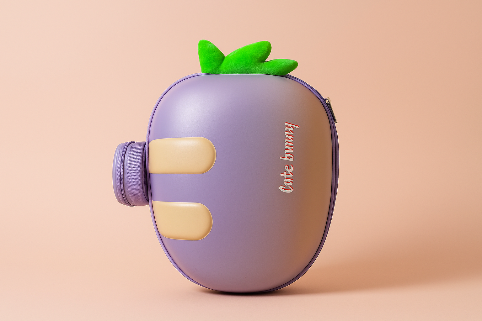 Cute carrot Kids Backpack | 3D EVA Gradient School Bag with Mini Front Pouch | Waterproof Lightweight Travel Backpack for Girls | Preschool & Gift Bag