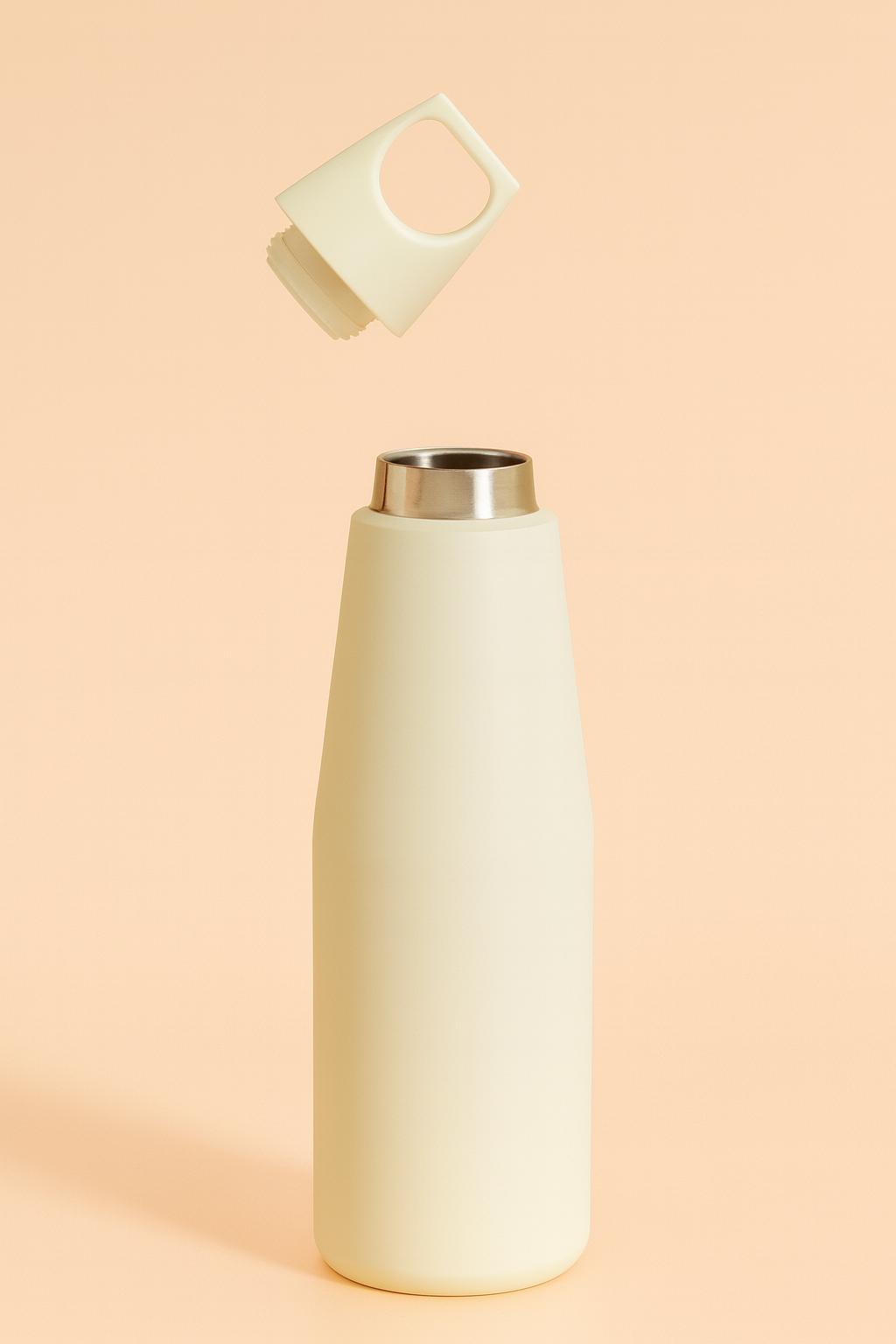 Sleek water bottle | Minimalist Water Bottle | Matte Finish Double Wall Stainless Steel Thermos | Leak-Proof & Insulated Bottle for Work, Gym, and Daily Hydration