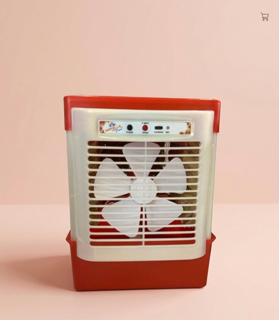 Portable Mini Air Cooler Fan for Home & Office – Personal Desktop Cooling Fan with Water Tank, Multi-Speed Airflow, USB Powered Evaporative Cooler | Compact Room Cooler