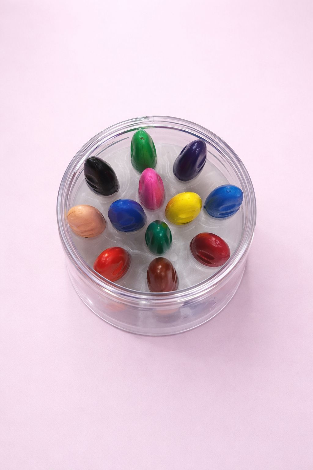 Peanut Shape Crayons Set for Kids | Multicolor Crayons in Reusable Storage Box