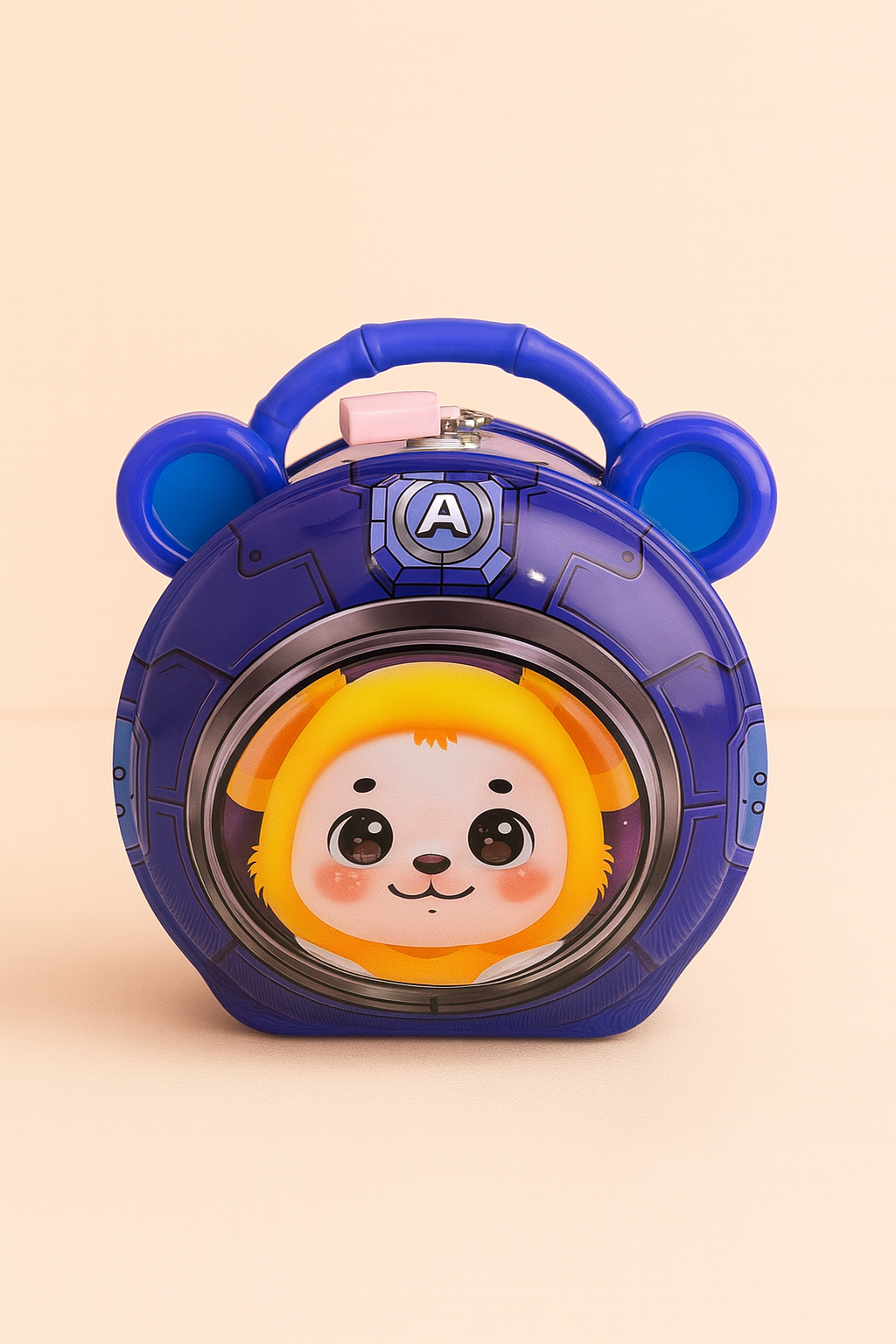 KiddyGuard Space Bear Money Bank – Lockable Coin Safe for Kids with Key, Durable Piggy Bank for Saving & Gifting