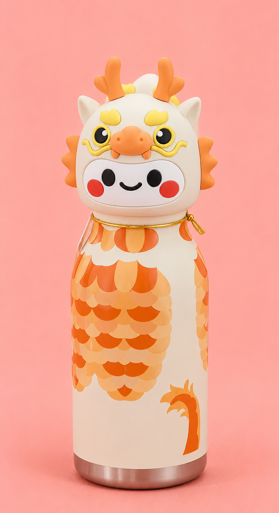 3D Animal Head Kids Water Bottle – Stainless Steel Insulated Bottle with Cute Character Lid | 4 Designs: Owl, Tiger, Unicorn | Keeps Hot & Cold | School & Outdoor Use | Age 3+ | Birthday Gift