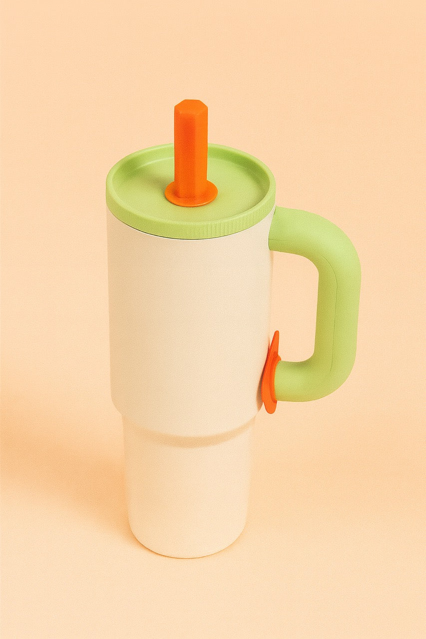 Plane Tumbler Bottle – Stainless Steel Insulated Water Bottle With Straw & Handle
