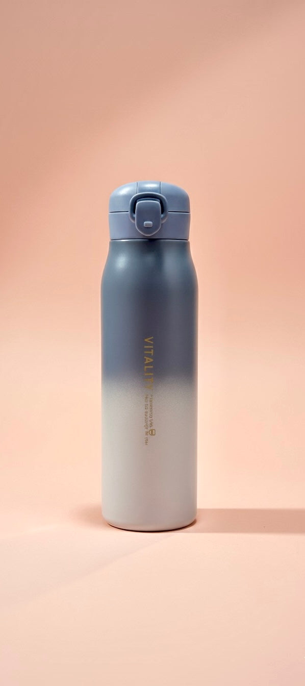 Vitality Water bottle | leak-Proof Stainless Steel Thermos with Flip Lid | Hot & Cold Insulated Travel Flask
