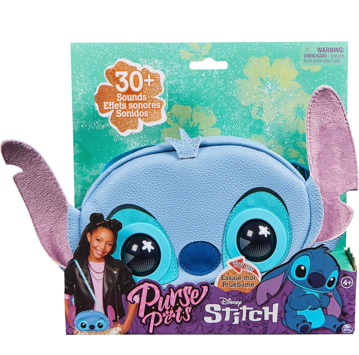 StitchTalk Blink & Chat Sling Bag – Interactive Kids’ Shoulder Bag with 30+ Sounds, Animated Blinking Eyes & Cute Character Design
