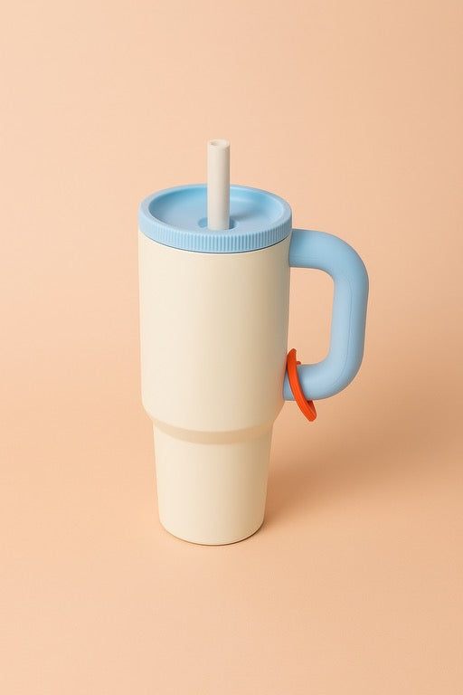 Plane Tumbler Bottle – Stainless Steel Insulated Water Bottle With Straw & Handle