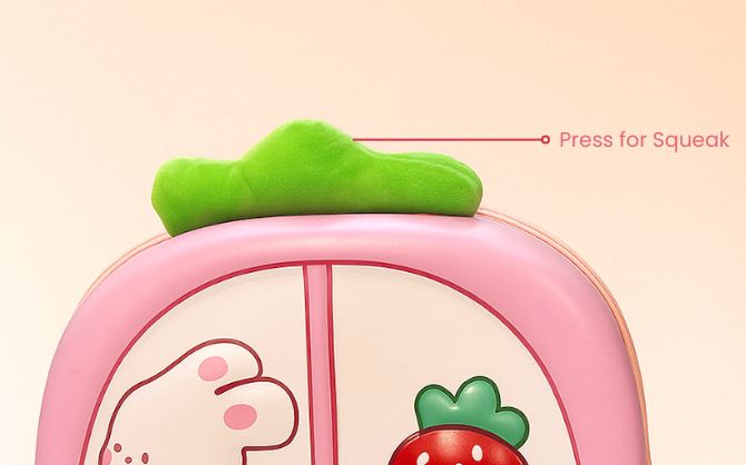 Car Shape Kids Backpack | 3D EVA Cartoon School Bag for Boys & Girls | Cute Blue Waterproof Backpack with Bunny & Strawberry Design | Lightweight Travel & Preschool Bag
