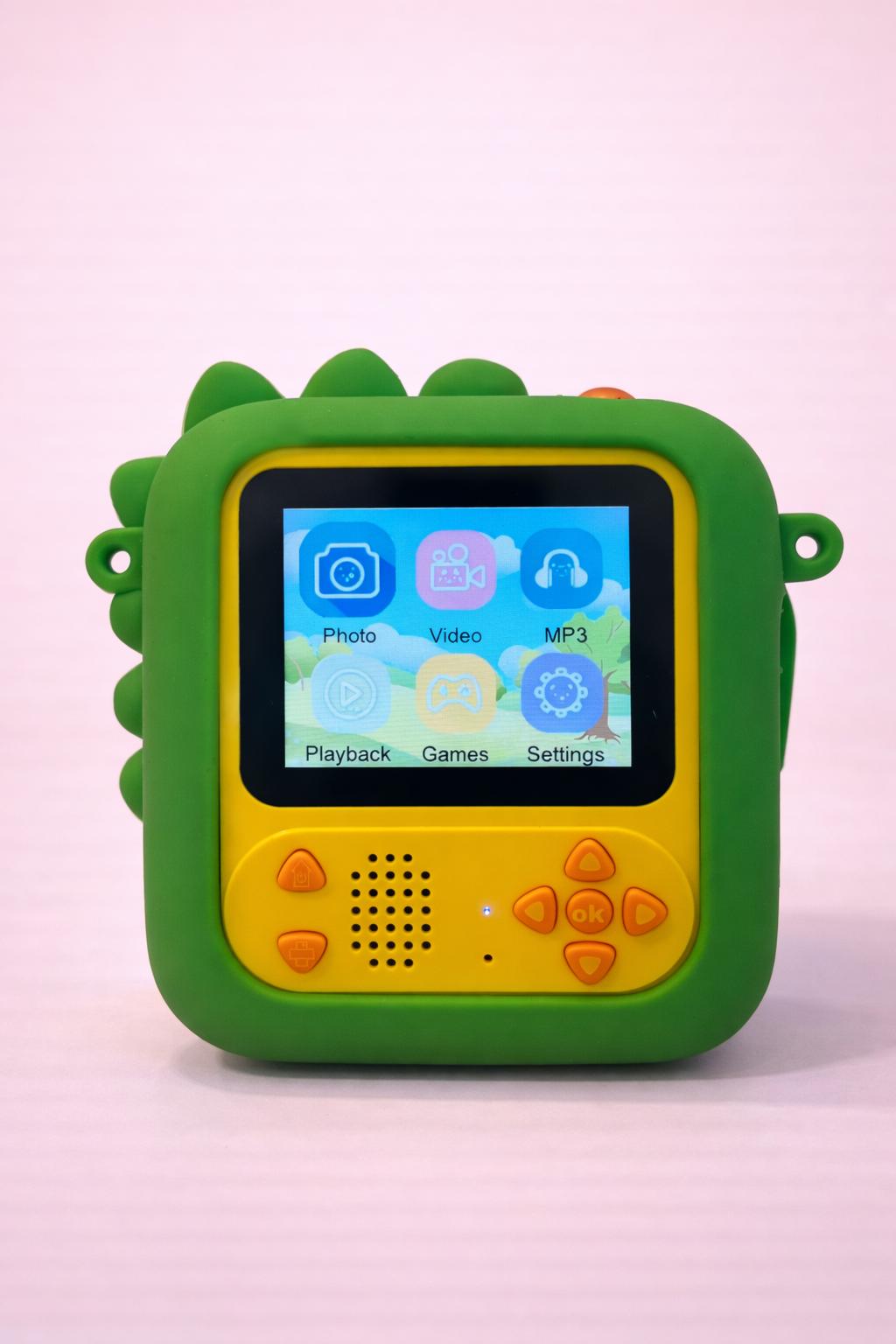 Kids Instant Print Camera with Selfie Mode | Colour Digital Camera for Children | Portable Photo Printer with Extra Paper Rolls & Hanging Strap | Rechargeable Toy Camera (3+)