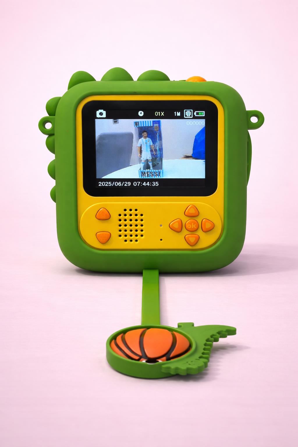 Kids Instant Print Camera with Selfie Mode | Colour Digital Camera for Children | Portable Photo Printer with Extra Paper Rolls & Hanging Strap | Rechargeable Toy Camera (3+)