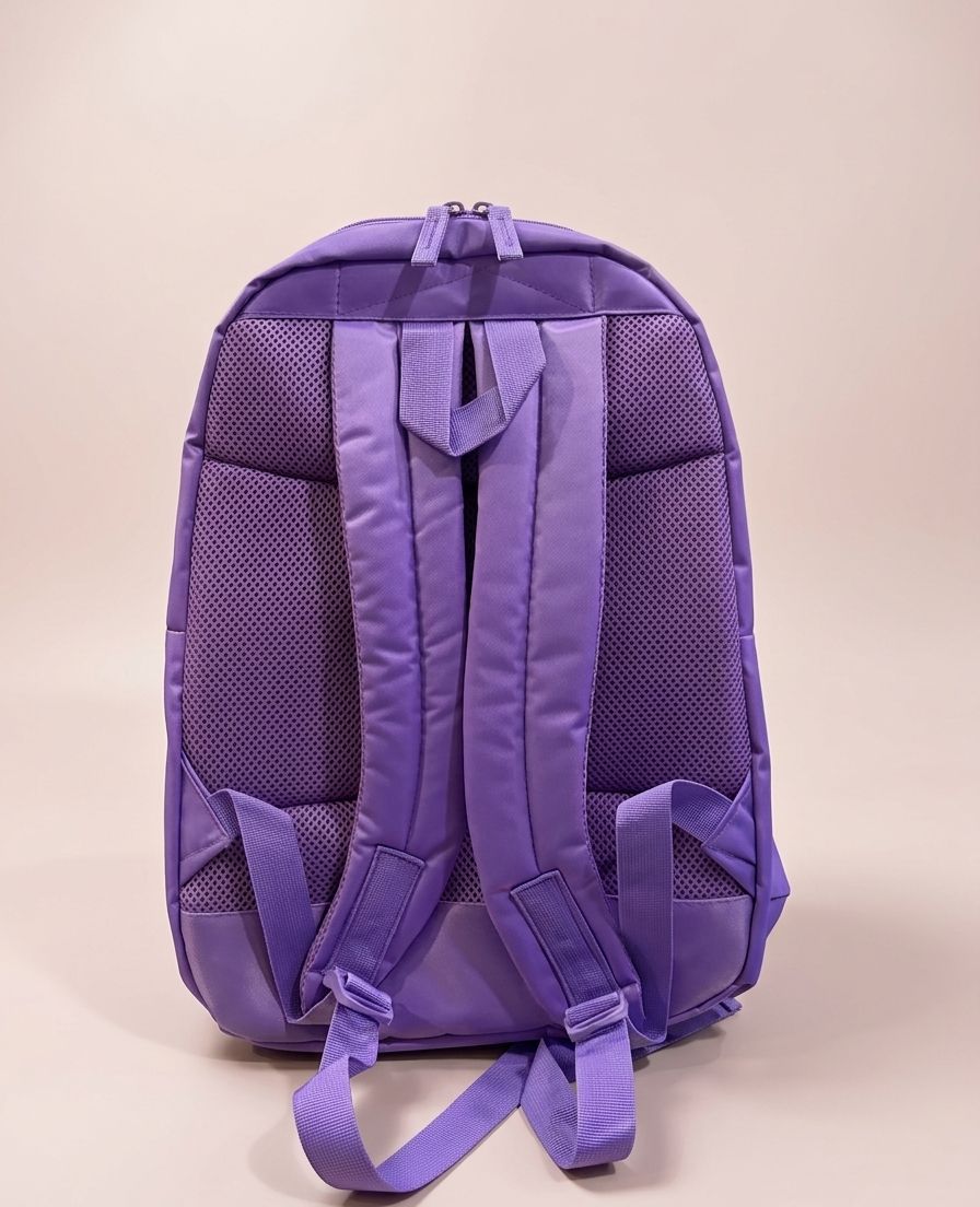 K-Pop Demon Hunters Girls School Backpack – Holographic Star Print, Disco Ball & Idol Character Artwork, Multi-Compartment Everyday Bag for Girls Ages 3+, Lavender Purple