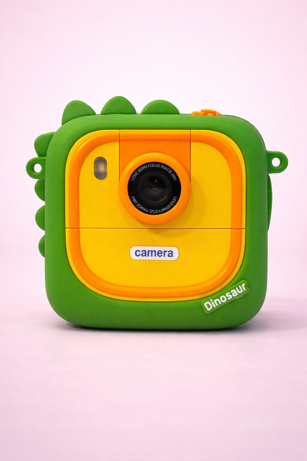Kids Instant Print Camera with Selfie Mode | Colour Digital Camera for Children | Portable Photo Printer with Extra Paper Rolls & Hanging Strap | Rechargeable Toy Camera (3+)