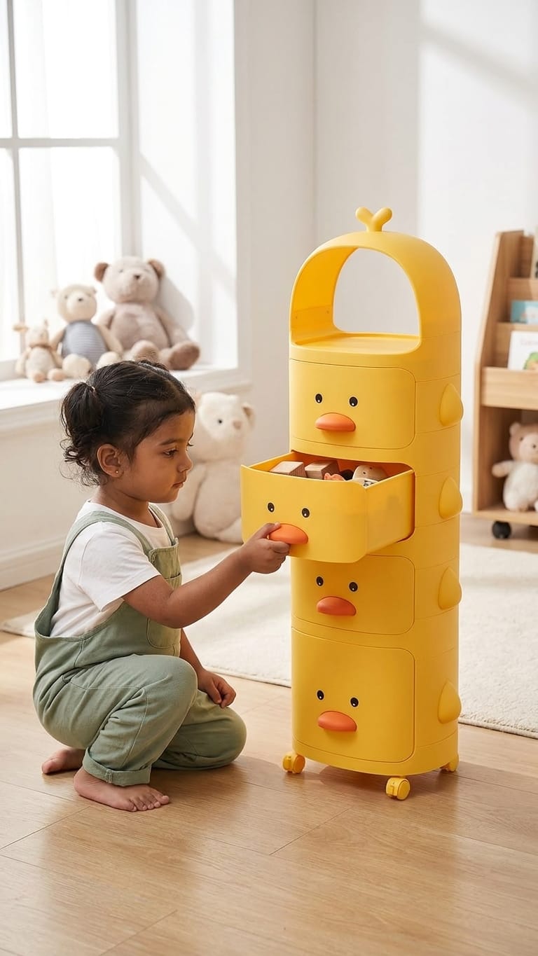 Kuddlenest- 4 Layer Duck Face Drawers For Kids