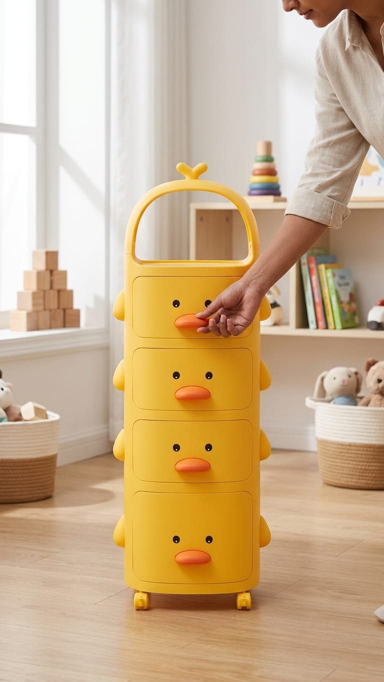 Kuddlenest- 4 Layer Duck Face Drawers For Kids