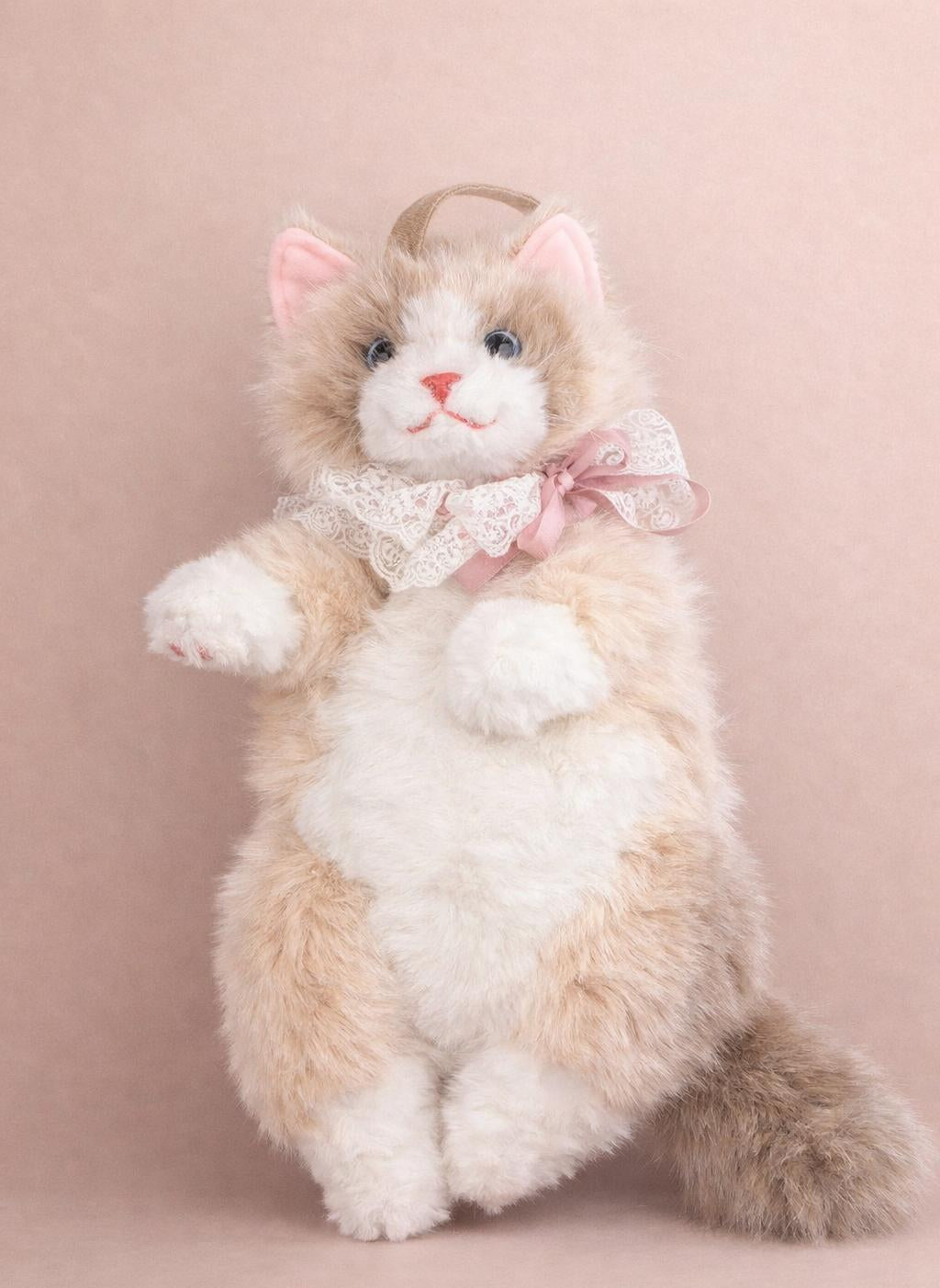 Plush cat toy bag