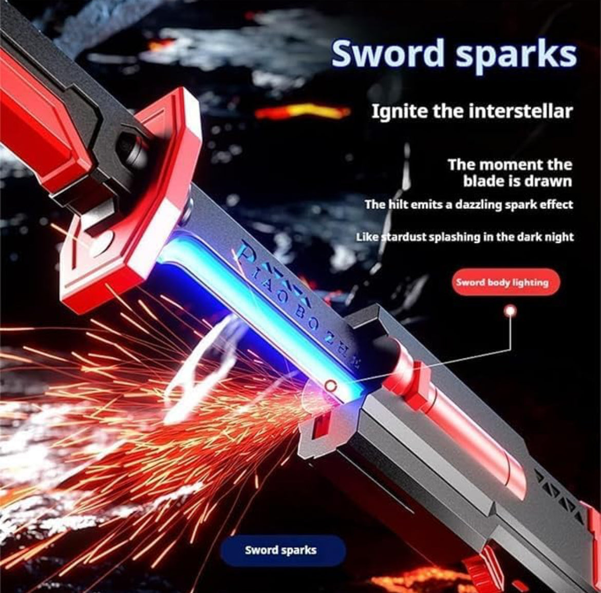 katana Sword with spark effects