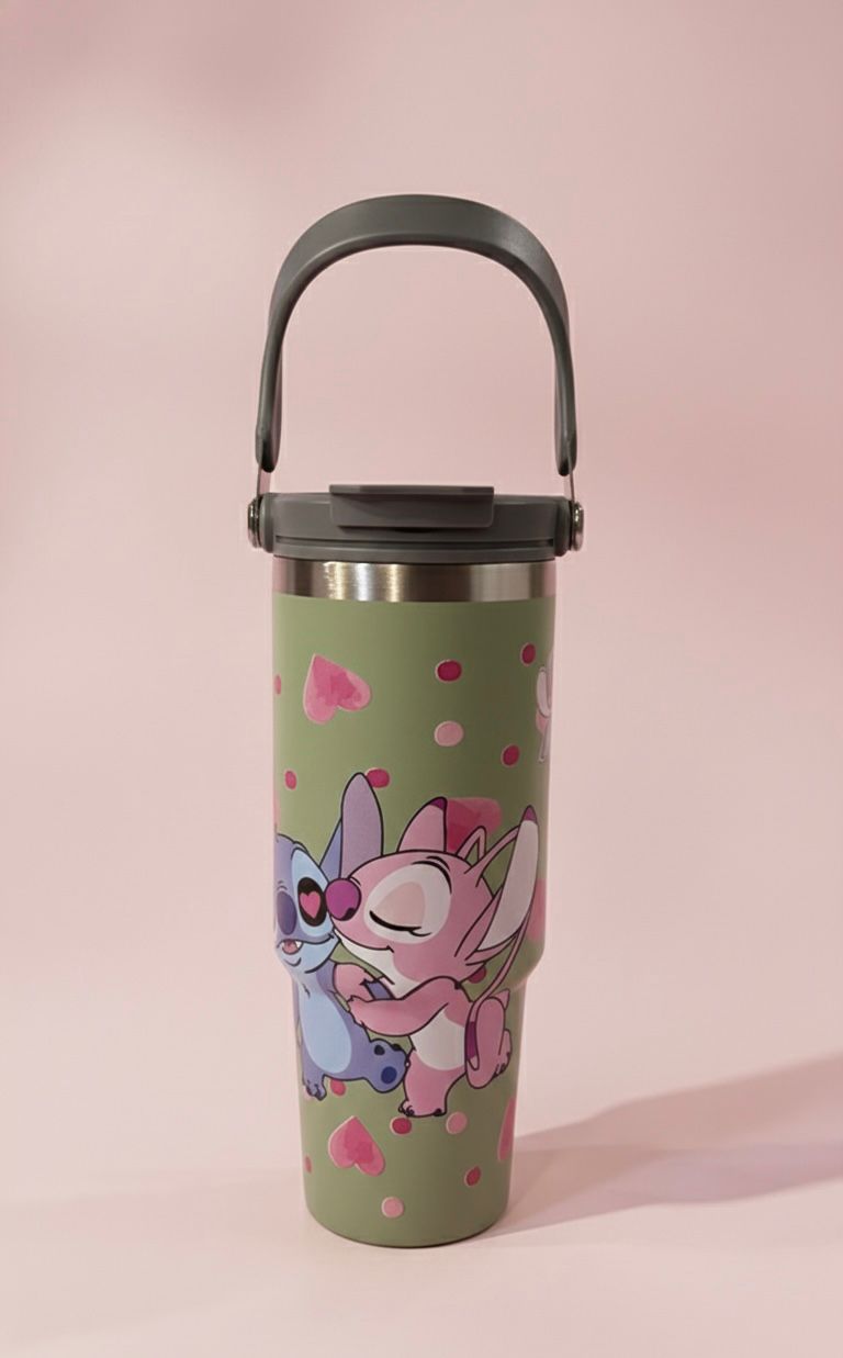 STITCH Insulated Stainless Steel Water Bottle with Dual Sip Lid