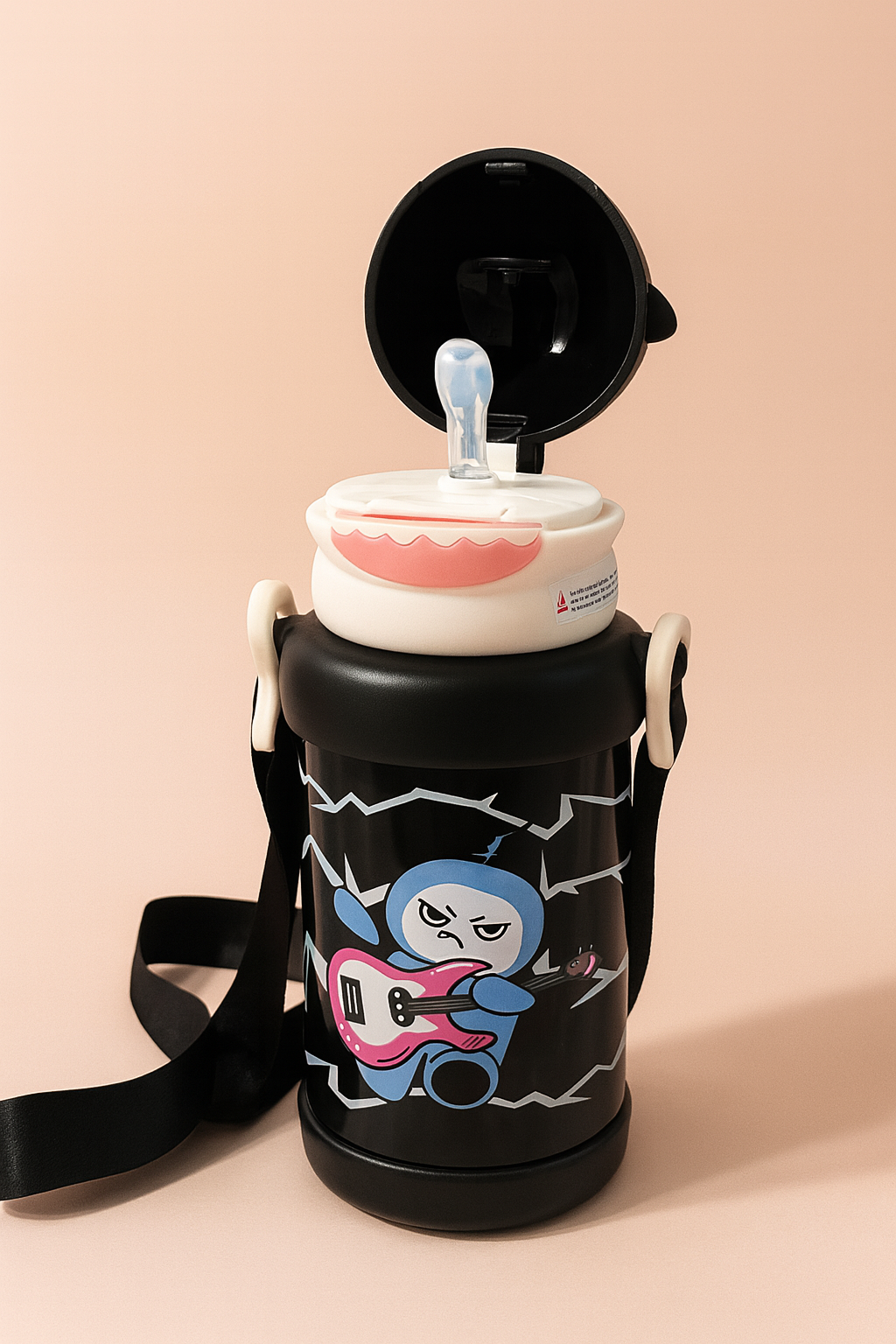 SharkyPop Kids Water Bottle – Cute Shark Design Leak-Proof Bottle with Easy-Sip Lid | Lightweight & BPA-Free for School, Travel & Play