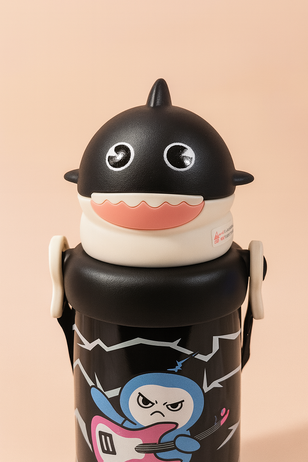 SharkyPop Kids Water Bottle – Cute Shark Design Leak-Proof Bottle with Easy-Sip Lid | Lightweight & BPA-Free for School, Travel & Play
