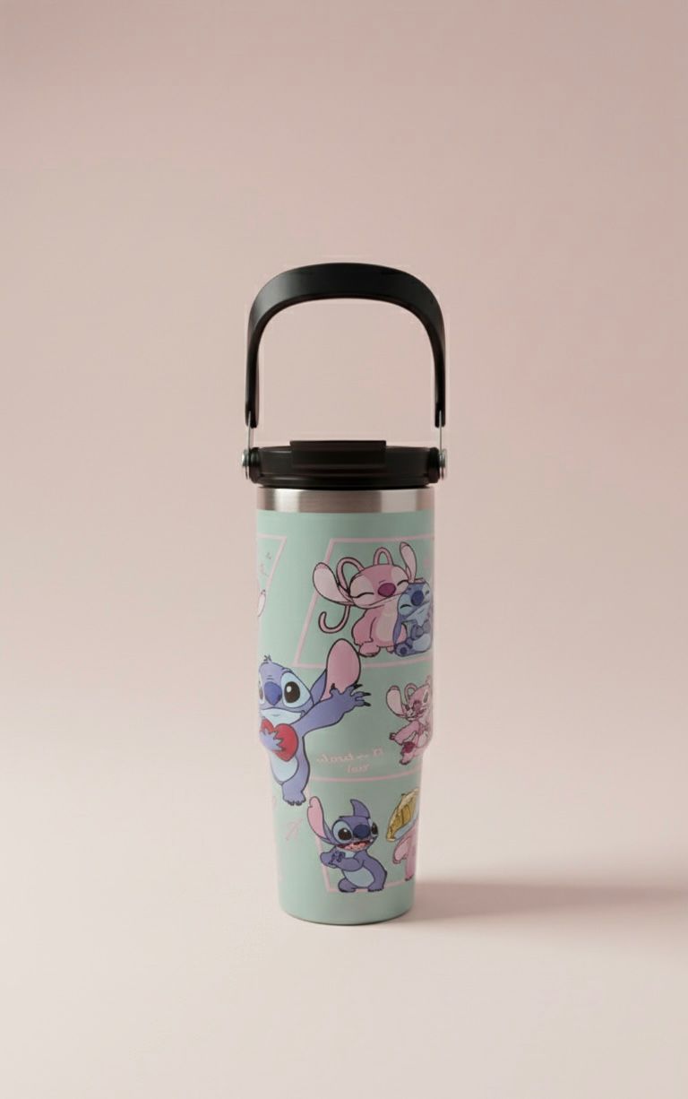 STITCH Insulated Stainless Steel Water Bottle with Dual Sip Lid