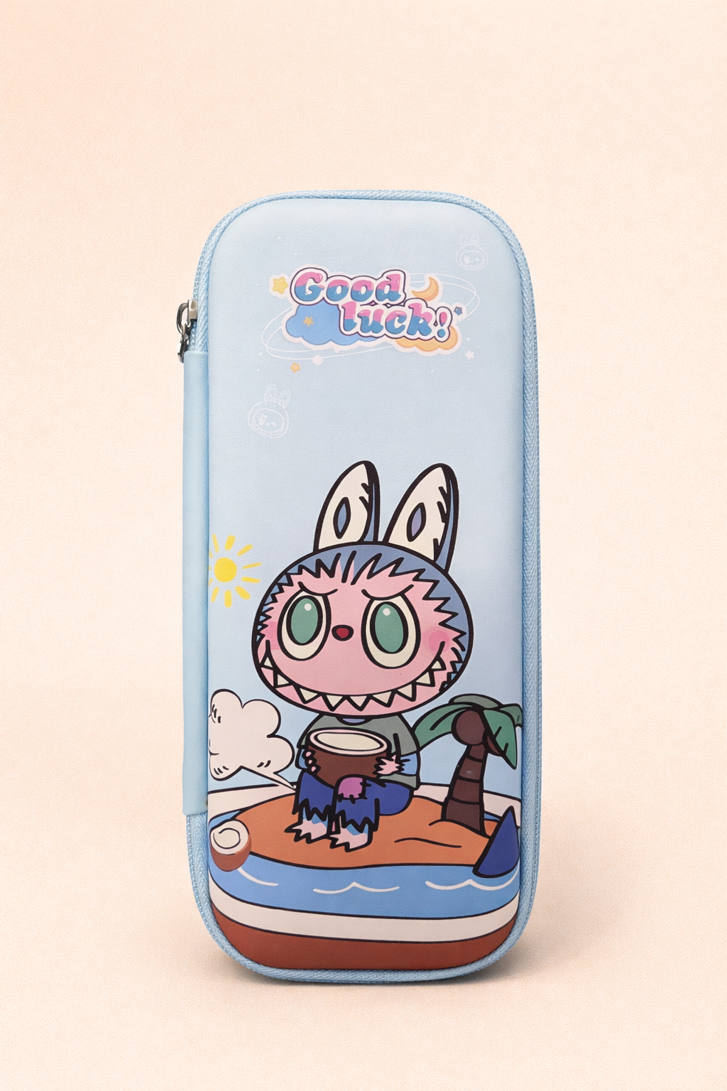 Labubu “Good Luck” Lemon Float Pencil Case