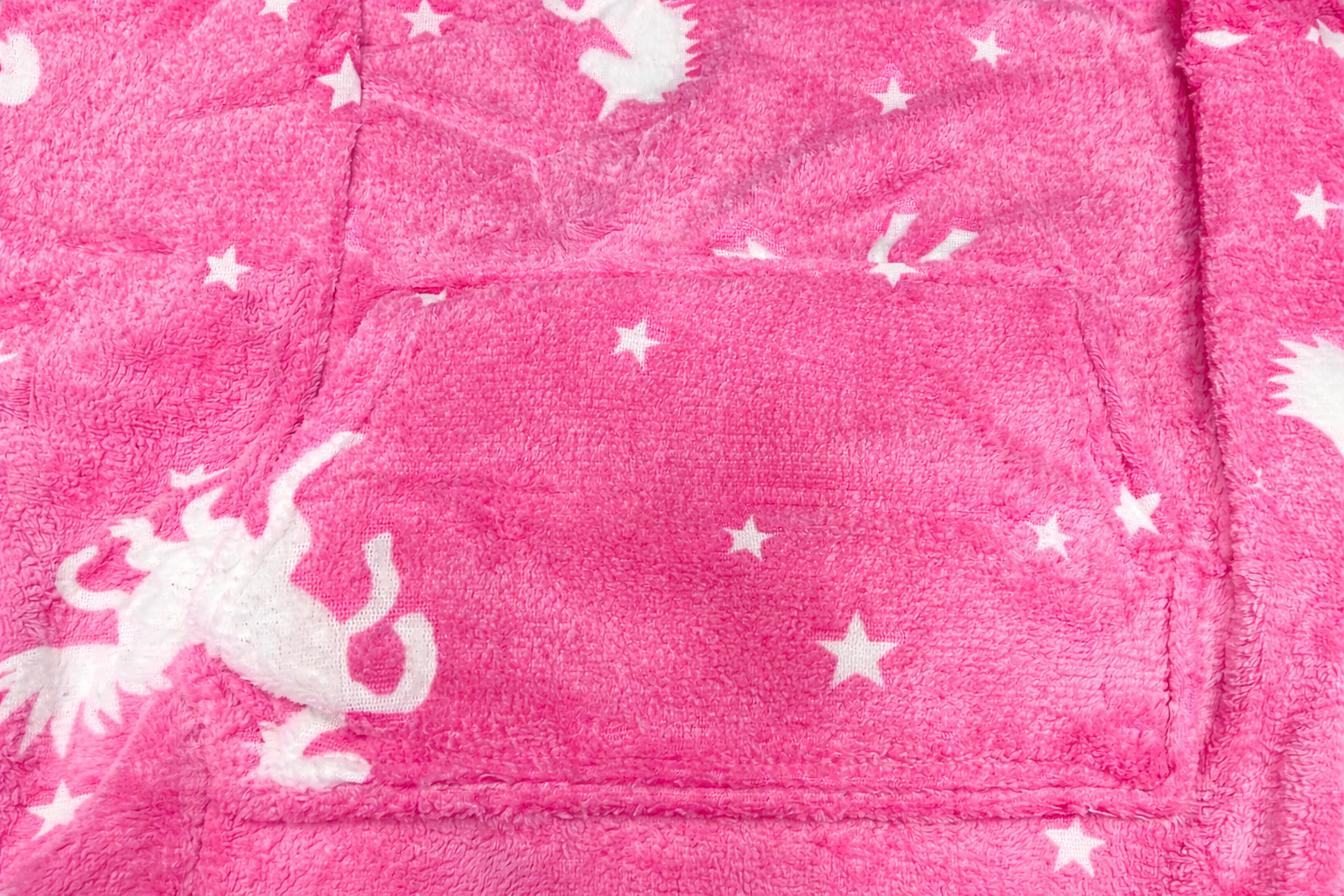 Kids Glow-in-the-Dark Plush Hooded Sweatshirt | Ultra-Soft Winter Hoodie with Unicorn Print | Warm, Cozy & Comfortable | Night Glow Design