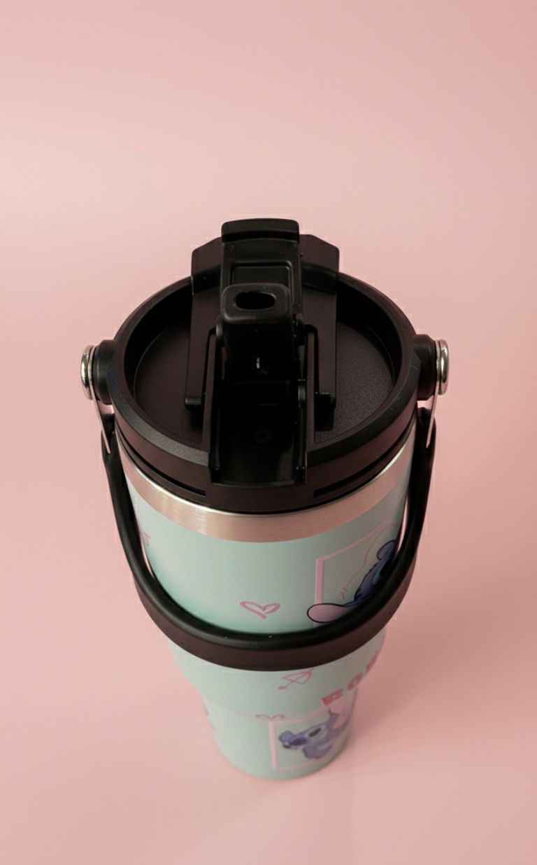 STITCH Insulated Stainless Steel Water Bottle with Dual Sip Lid