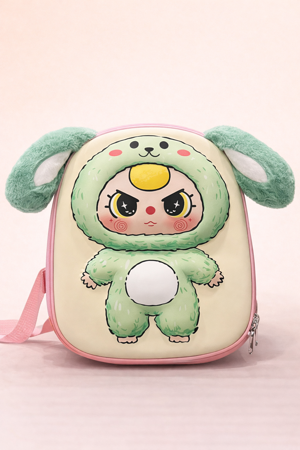 Cute Cartoon labubu Kids Backpack – Lightweight School & Travel Bag for Toddlers | Soft Cushioned Design, Easy-Zip Closure & Adjustable Straps
