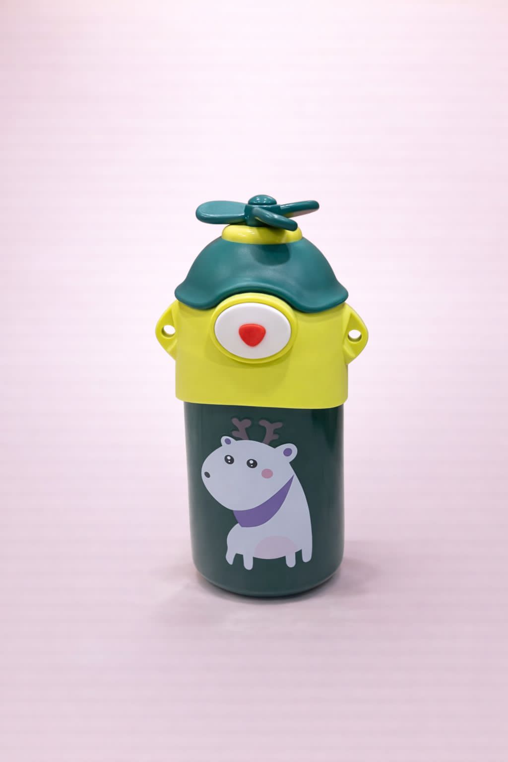 BunnyBloom™ Kids Water Bottle – 550 ml Cute Bunny Print Bottle with Strap | Leak-Proof Sipper, BPA-Free