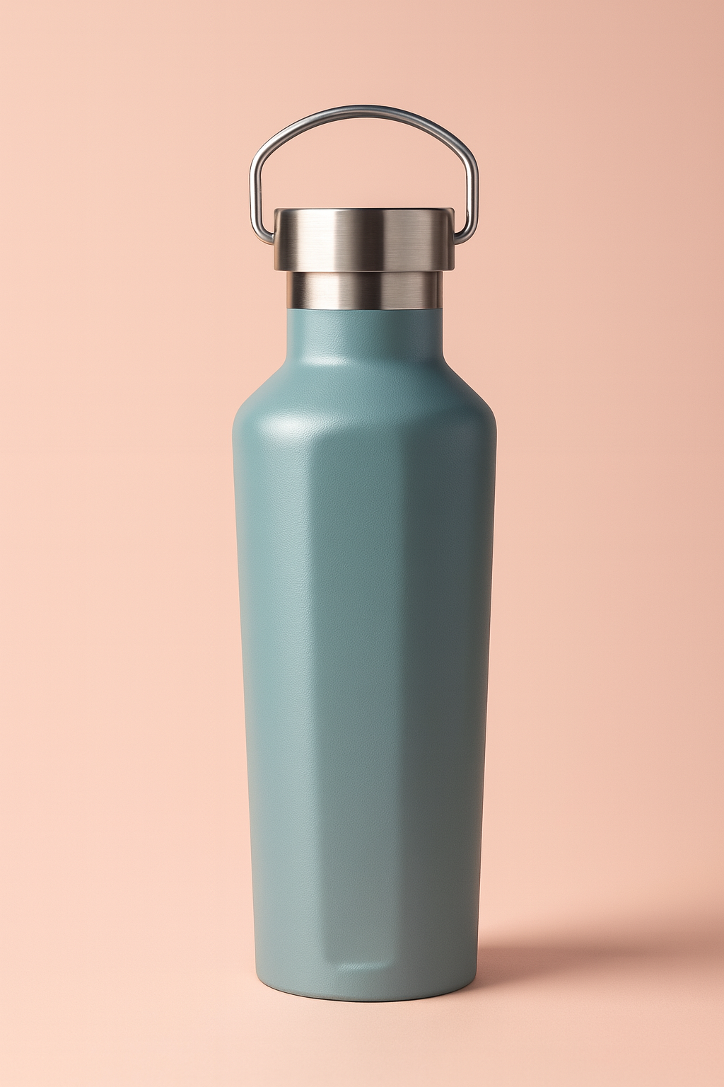 UrbanPeak Stainless Steel Vacuum Water Bottle with Metal Loop Lid – Matte Finish Insulated Flask for Office, Travel, Gym & Daily Hydration