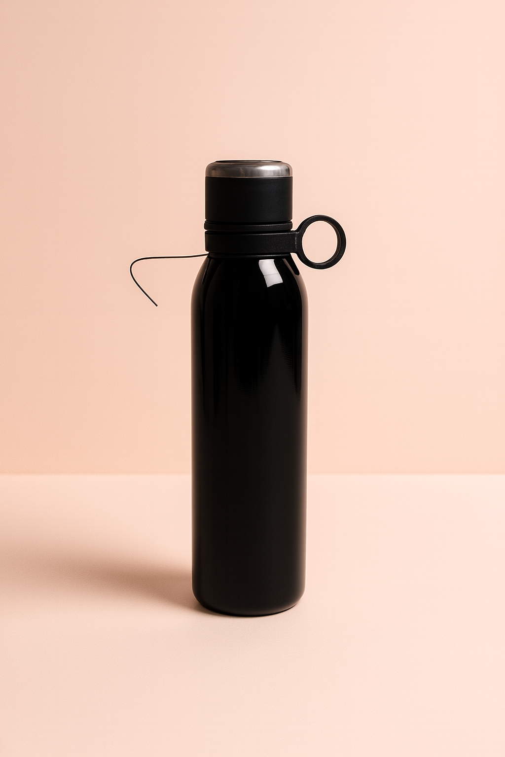 BlushSip Insulated Water Bottle with Ring Handle