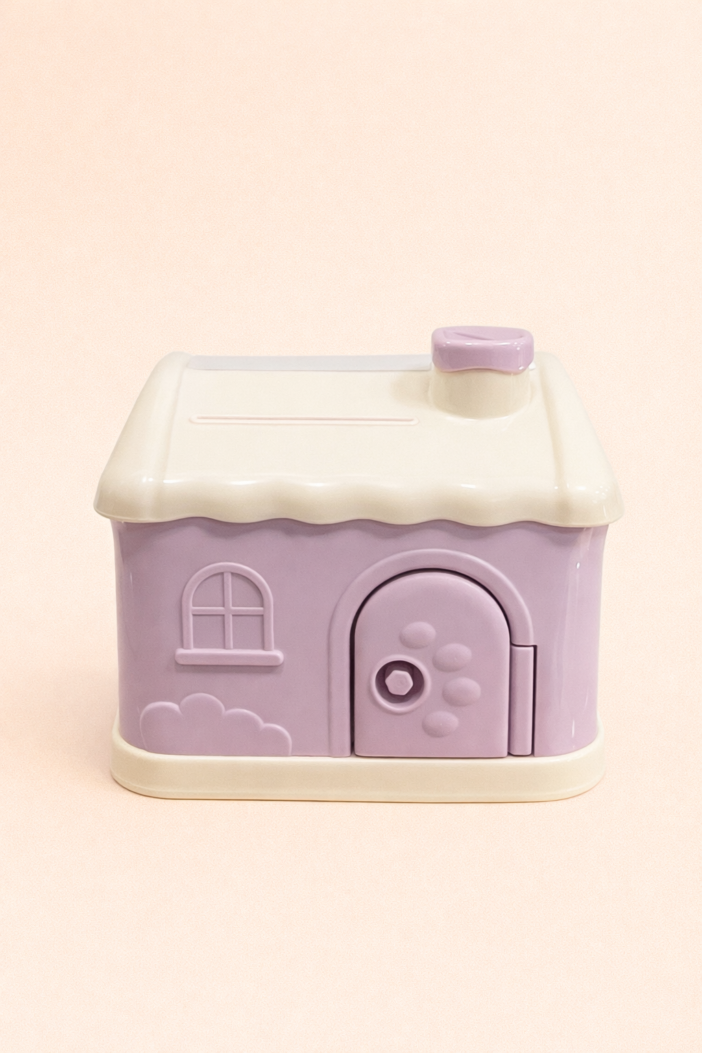 Mini House Coin Bank for Kids – Cute Pastel Savings Box with Lockable Door | Durable Plastic Money Bank for Children | Fun Piggy Bank for Early Saving Habits