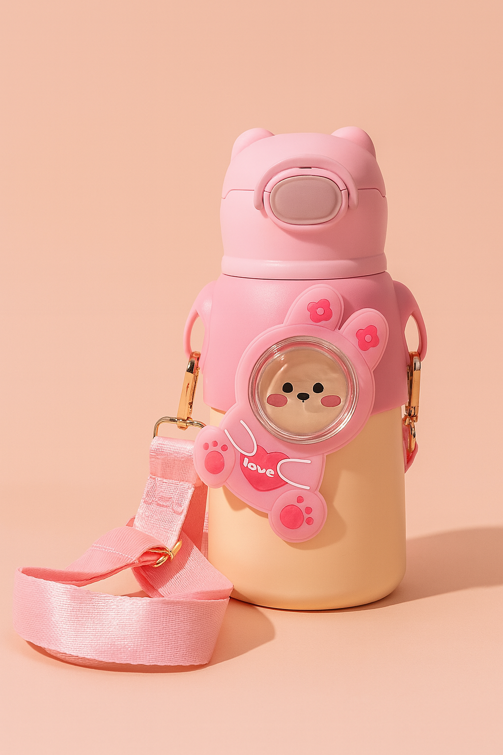 DinoBuddy™ Kids Water Bottle – 350 ml Cute Dinosaur Sipper Bottle with Leak-Proof Lid | BPA-Free, Easy Carry for School & Travel