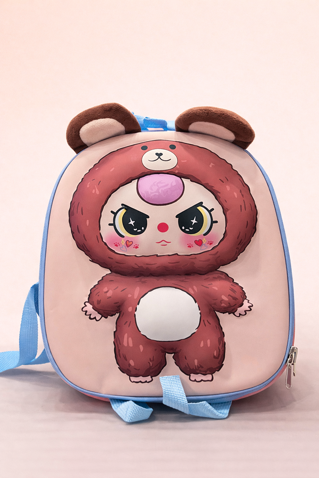Cute Cartoon labubu Kids Backpack – Lightweight School & Travel Bag for Toddlers | Soft Cushioned Design, Easy-Zip Closure & Adjustable Straps