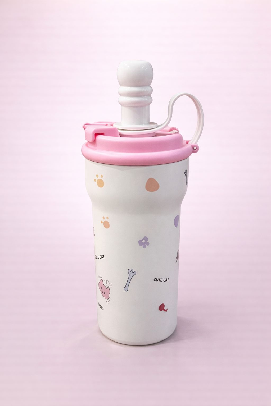 PastelPop Kids Straw Water Bottle with Flip Lock Lid – Leak-Proof Sipper Cup for Toddlers & Young Kids | BPA-Free, Easy-Grip Design for School & Travel