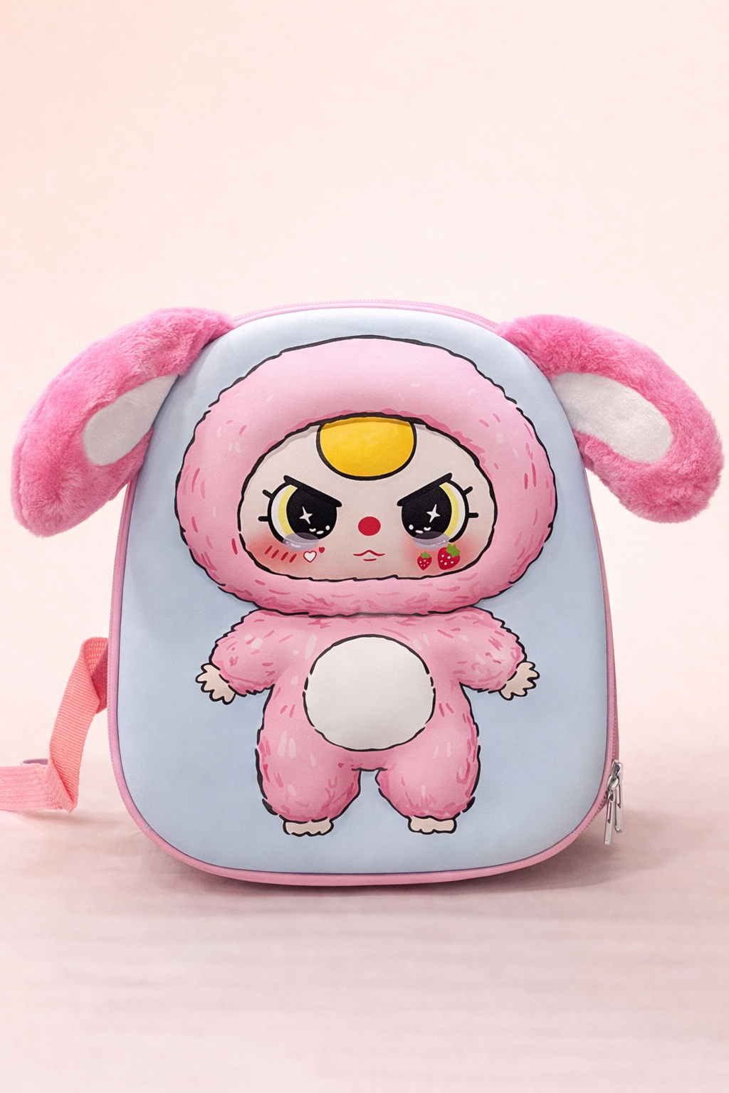 Cute Cartoon labubu Kids Backpack – Lightweight School & Travel Bag for Toddlers | Soft Cushioned Design, Easy-Zip Closure & Adjustable Straps