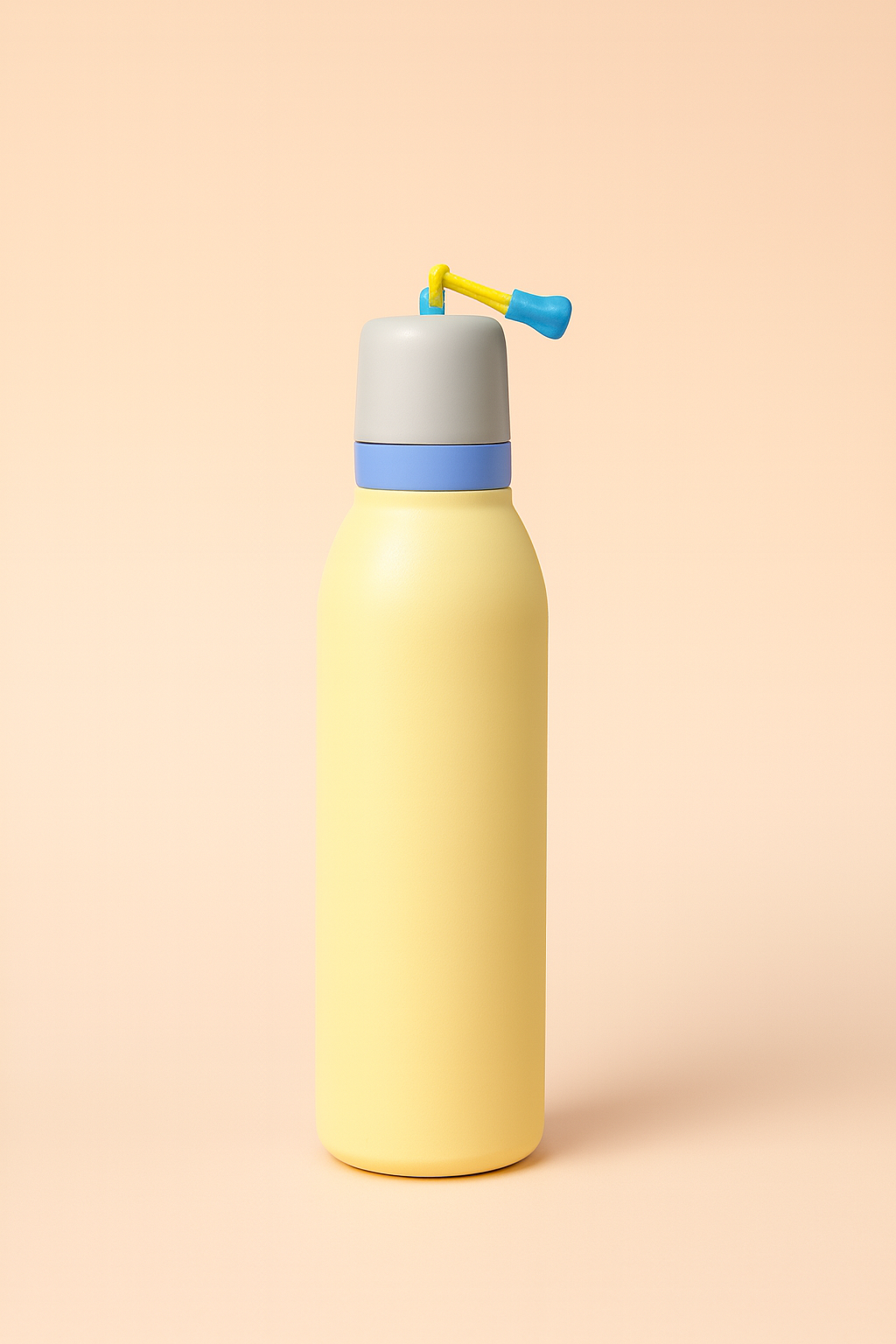 InsuSip™ Leak-Proof Insulated Water Bottle with Built-in Straw & Ring Handle