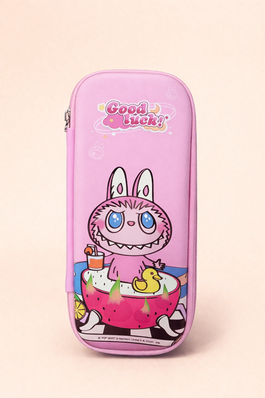 Labubu “Good Luck” Lemon Float Pencil Case