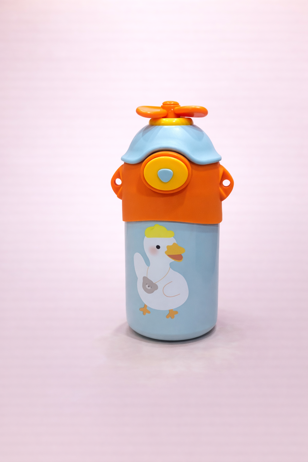 BunnyBloom™ Kids Water Bottle – 550 ml Cute Bunny Print Bottle with Strap | Leak-Proof Sipper, BPA-Free